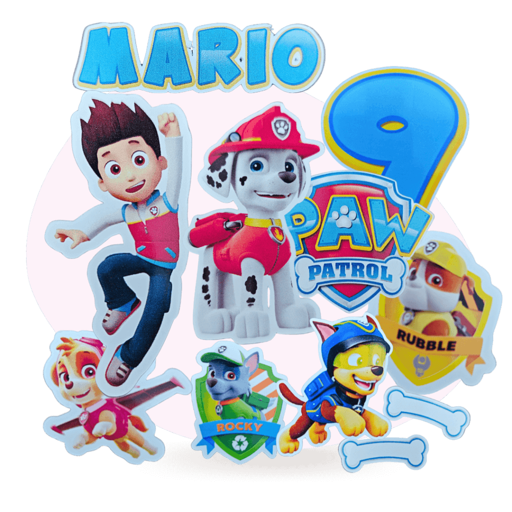 cake topper patrulla canina