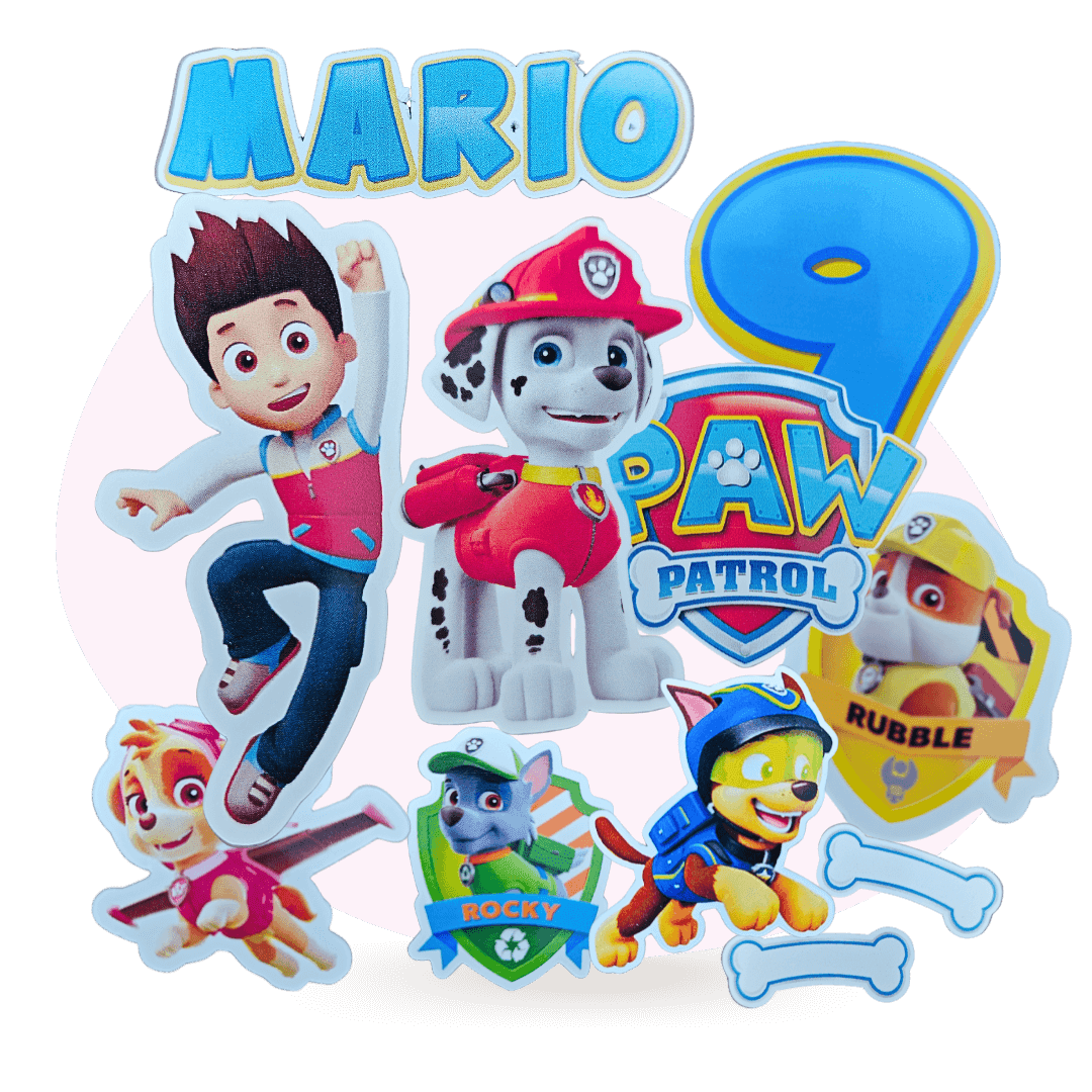 cake topper patrulla canina