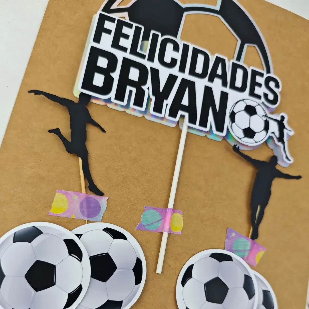 Cake Topper Fútbol - Imagen 2