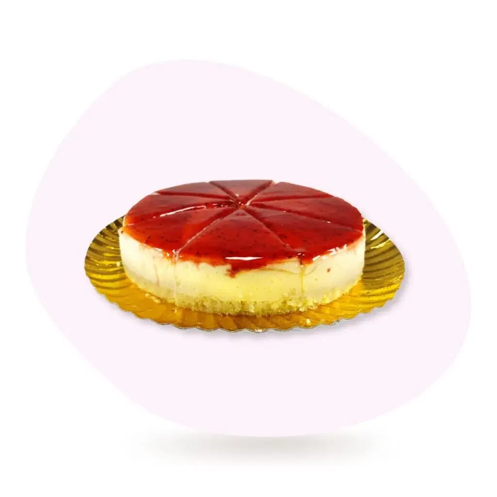 Tarta de Queso con Mermerlada de Frambuesa - RioGrande Pastelería Córdoba